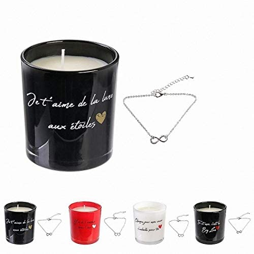 abrakado.nath 1 Duftkerze mit Schmuck Halskette Liebe Liebe Blume des Frühlings Party Evenement
