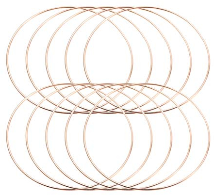 10Stücke Teiliges Dreamcatcher Metallring DIY Zubehör für Makramee Pflanzenhänger und Bastelprojekte Langlebig und