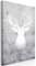 murando - Wandbilder Tiere 40x60 cm Vlies Leinwandbild 1 tlg Kunstdruck modern Wandbilder Wanddekoration Design Wand Bild - Abstrakt Elch Hirsch grau g-A-0208-b-a