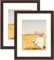 Golden State Art Bilderrahmen 11x14 mit Passepartout für 8x10 Fotorahmen Collage Galerie Wandrahmen Set Echtglas 2er Pack Braun