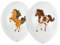 Amscan 9909881 - 6 Latexballons Beautiful Horses, Durchmesser 27,5 cm, Luftballon, Dekoration, Pferde, Kindergeburtstag, Themenparty, Weiß