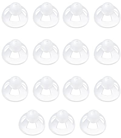 Transparent Soft Silicone Hearing Aid Ear Piece Open Domes Comfortable Ear Tips Invisible 15PCS 9mm