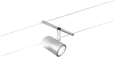 Paulmann 94466 Seilsytem Cup Einzelspot max. 10 W Chrom matt, Chrom Kunststoff, Metall Schiene GU5,3