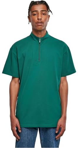 Urban Classics Herren Boxy Zip Pique Tee