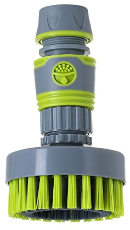 Masterpart Garden/Water Hose Outdoor Cleaning Brush Attachment - 3 Inch Brush