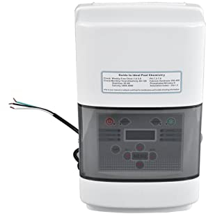 Uadme 35 g/h Elektronischer Chlorgenerator Pool Salzwasser Salz Chlor Generatoren Elektrolyse Salz Chlorinator Gerät für Swimmingpool, SPA Pool, Schwimmbecken