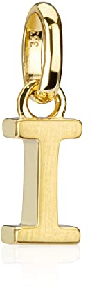 NKlaus Buchstabe I kleiner Kettenanhänger 333 Gelb Gold 8 Karat teilmatt 7x3mm Alphabet 8874