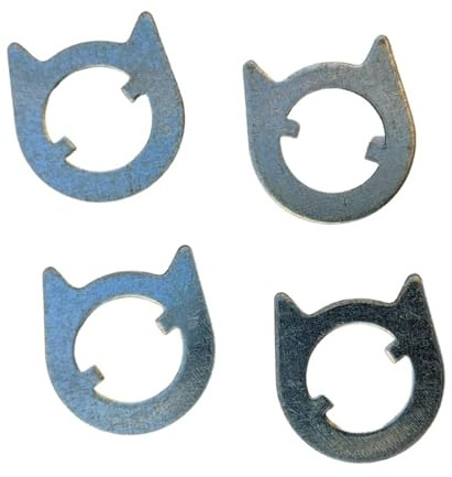 Cam Washers for Door Handle Springs (Pack of 4) – 16mm Internal Diameter, 1.2mm Thickness Zinc-Coated Steel – Replacement Washers for Loose or Drooping Internal Door Handles