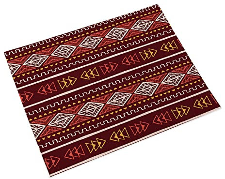 Tischsets Abwaschbar Dunkelrot Gelb Platzsets Abwaschbar Baumwolle Leinen Platzdeckchen Grifffeste Tischset Kinder Hitzebeständig Tischset Filz Antifouling Platzset Filz 30x45 8 Pcs