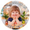 Your Own Image Coloured Text Any Size (4in - 8in) Personalised Edible Cake Topper Premium Icing Decoration (White Text)