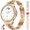 Fitonme Smartwatch für Damen, Anrufe, Smartwatch mit Blutdruck, Herzfrequenz, Blutsauerstoff, Schlafüberwachung, Schrittzähler, für iOS Android (Roségold)