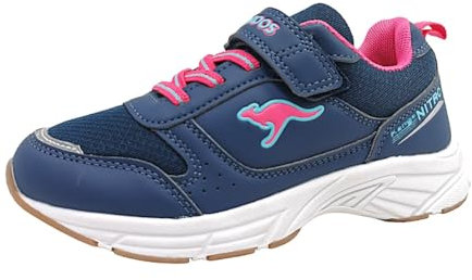 KangaROOS Damen K-NI Keno EV Sneaker, dk Navy/Daisy pink, 40 EU