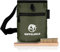 GIPFELHELD® Chalkbag Set dunkelgrün mit Boulder-Bürste zum Klettern und Bouldern, Magnesia-Beutel mit Karabiner, Hüftgurt und 2 Taschen, Kreide-Beutel auch für Crossfit und Gewichtheben