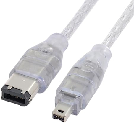 NFHK Câble adaptateur iLink 1394 6 broches vers Firewire 400 IEEE 1394 4 broches mâle pour appareil photo et caméscope