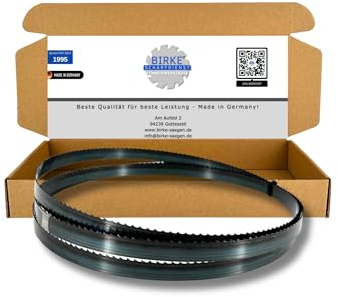 Birke® FLEXBACK & UDDEHOLM - Lame per sega a nastro, 1400 mm, larghezza 6-15 mm, per legno morbido e duro, tagli non ferro... (1400 x 13 x 0,65 6ZpZ (FLEXBACK))