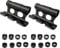 Ragyzity Bike Fork Mount, 2PCS Bicycle Fork Mount Truck Block, Quick Release MTB Thru Axle Carriers Aluminum Alloy Bicycle Fork Bracket Frame, 8 Removable Fittings 100×5/100×12/100×15/110×15mm