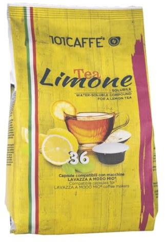 101CAFFE' Tea al Limone | Confezione da 36 capsule compatibile con Lavazza A Modo Mio