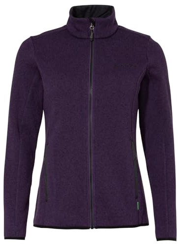 VAUDE Damen Fleece Jacke Rienza Jacket IV, angenehm warm und strapazierfähig, atmungsaktiv, eggplant, 36