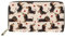 chaqlin Multi-Kreditkarten-Geldbörse für Damen, Geschenke, PU-Leder, Reiseausweis, Geldscheine und Münzen, Geldbeutel, Handyhülle, Love Dackel Gelb, Einheitsgröße, Geldklammer