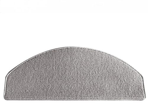 lefeda Teppich-Stufenmatten aus Wolle, rutschfeste Stufenmatten, selbstklebend uen, sicher und langlebig, für Kinder, Senioren und Hunde, 7er-Pack, Grün, 120 cm x 24 cm (Grau, 80 cm x 24 cm)