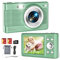 Upgrade Digital Camera, 56MP FHD 1080P for Kids with 16x Zoom Anti Shake, 32GB TF Card, Two Batteries, Lanyard, Compact Small for Boys Girls (Green)