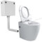Comfort Height Back to Wall Toilet with Bidet Concealed Cistern All in One Integrated Combined Bidet Toilet BTW Rimless Bathroom Toilets Ceramic WC Pan Soft Close Seat Compact WC