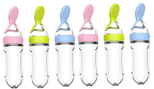 CRILSTYLEO Fütterungsflasche Mit öffelkopf Reisbrei Flasche Druckflasche Für Die Babyernährung