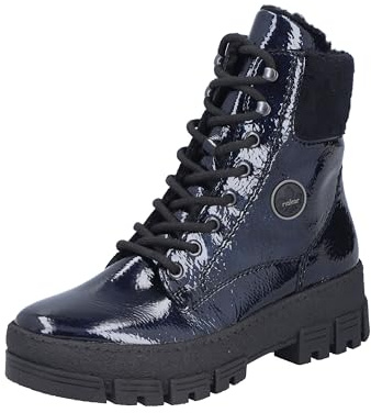 Rieker Sportl Schnür Boot warm Weite H blau