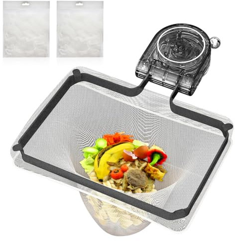 BNGXR Suction Cup Sink Strainer, Filtro Fregadero Cocina, Colador Fregadero con 100 Mallas Filtrantes, Colador para Fregadero de Cocina con Ventosa, Filtro De Drenaje Cocina Rejilla Fregadero Cocina