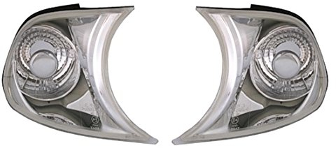 Depo Frontblinker Set in Klarglas Chrom Leuchtmittel Blinker