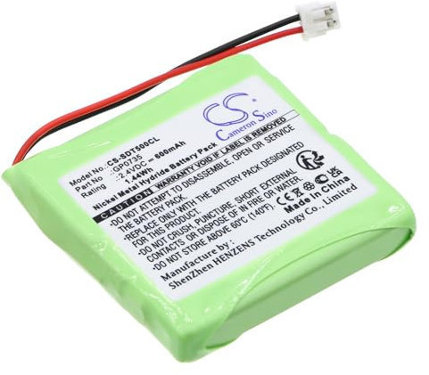 Battery for BT Verve 450 treo Ni-MH 2.4V 600mAh - 5M702BMX, GP0827, GP0845