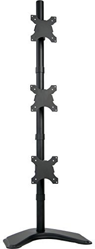 VIVO STAND-V003D Vertikaler LCD-Monitorständer für 3 Bildschirme bis 68,6 cm (27 Zoll), höhenverstellbar