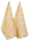DII Damastdruck, 45,7 x 45,7 cm, senffarben, 2