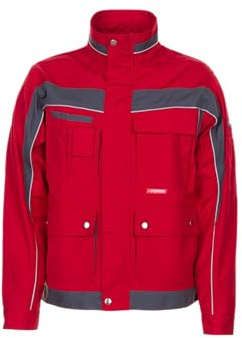 Ropa de trabajo chaqueta de colour rojo Plaline/Pizarra rot/schiefer Talla:64