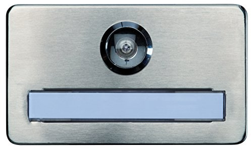 Alpertec 48040610 Plaque nominative pour judas de porte avec protection incendie testée