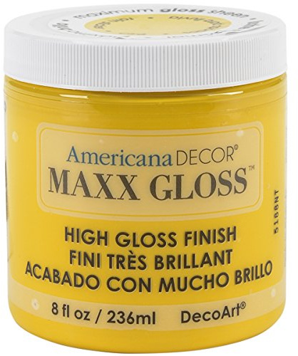 DecoArt Americana Décor Maxx Gloss Bottle Paint, Acrylic, Rain Slicker, 7 x 7 x 8 cm
