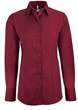 GREIFF Corporate Bluse Damen Basic Regular-Fit Bordeaux 34