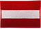 Österreichische Flagge, Aufnäher zum Aufbügeln oder Aufnähen, bestickte Applikation