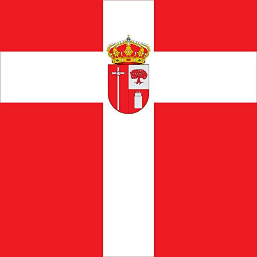 magFlags Bandera Large Roja con una cruz blanca | 1.35m² | 120x120cm