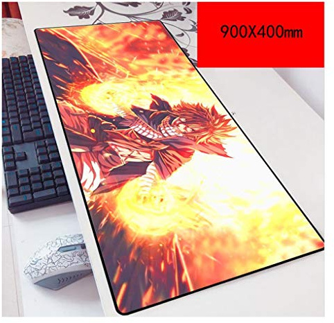 IGIRC Mauspad Fairy Tail 900X400mm Mouse Pad,Extended XXL Large Professional Gaming Mouse Mat with 3mm-Thick Base,for notebooks, PC, M