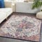 Livabliss Asmara Vintage Teppich Groß - Wohnzimmer 160x220 cm, Esszimmer, Schlafzimmer - Orientalischer Boho Style - Carpet Living Room, Bunter Muster, Weinrot und Blau