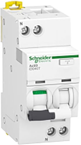 Schneider Electric - Acti9 iDD40T - disjoncteur différentiel - 1P+N C 16A 4500A/6kA 300mA type AC - A9DA6616