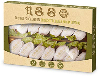 1880 Polvorones d'Amandes à L'Huile d'Olive Gourmandise Typique de Nöel 310 g 1 Unité