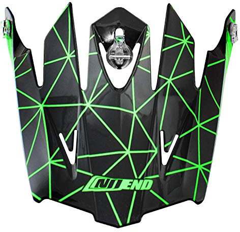 Visiere Casque Cross NOEND Origami Black/Green SC15