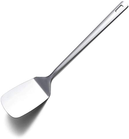Berglander Edelstahl-Spatel, massiver Pfannenwender, Grill-Metall-Spatel zum Kochen, Küchenspatel für antihaftbeschichtetes Kochgeschirr, spülmaschinenfest, leicht zu reinigen