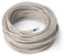 Amarcords - Cavo elettrico tessile colore CANVAS BEIGE tondo lino 3 metri a 2 conduttori 2x075 - Filo rivestito in tessuto colorato vintage per lampade lampadari applique e abat jour.