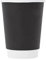 Lot de 50 gobelets en carton à double paroi recyclables sans couvercle - 350 ml - Double paroi - Finition mate et lisse
