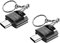 Seminer Adattatore da USB C a USB con Portachiavi (2 pezzi), Adattatore USB-C maschio a USB femmina, Adattatore da Tipo C a USB OTG Compatibile con MacBook, Samsung Galaxy, Google Pixel, ecc., Nero