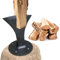 Holzspalter Keil, strapazierfähig, klein, Brennholz, Anzündholz, Spalter aus Gusseisen, manueller Holzspalter für kleine Kamin-Feuerstellen (schwarz)