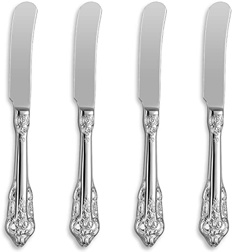 KEAWELL Gorgeous 6.9 Butter Spreader, 18/10 Stainless Steel, Set of 4, Butter Knife